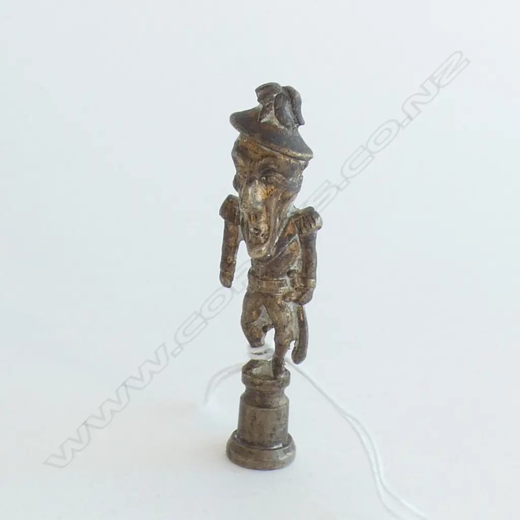 ANTIQUE GILT BRASS NAPOLEAN ? WAX SEAL Image 1++