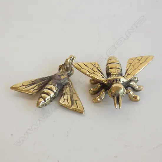 2 BRASS BEES L.60mm