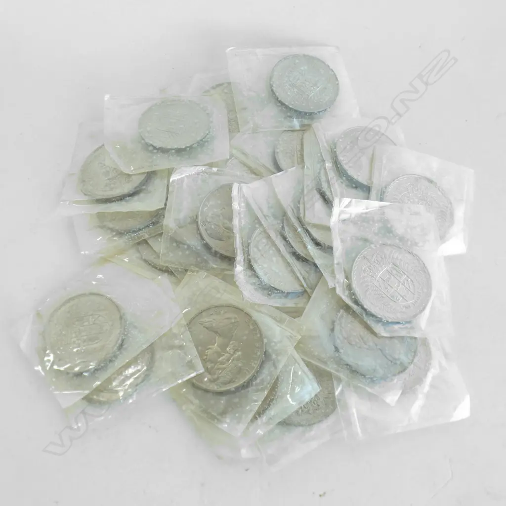 25 NZ MINT UNC 1967 $1 DOLLAR COINS Image 1++