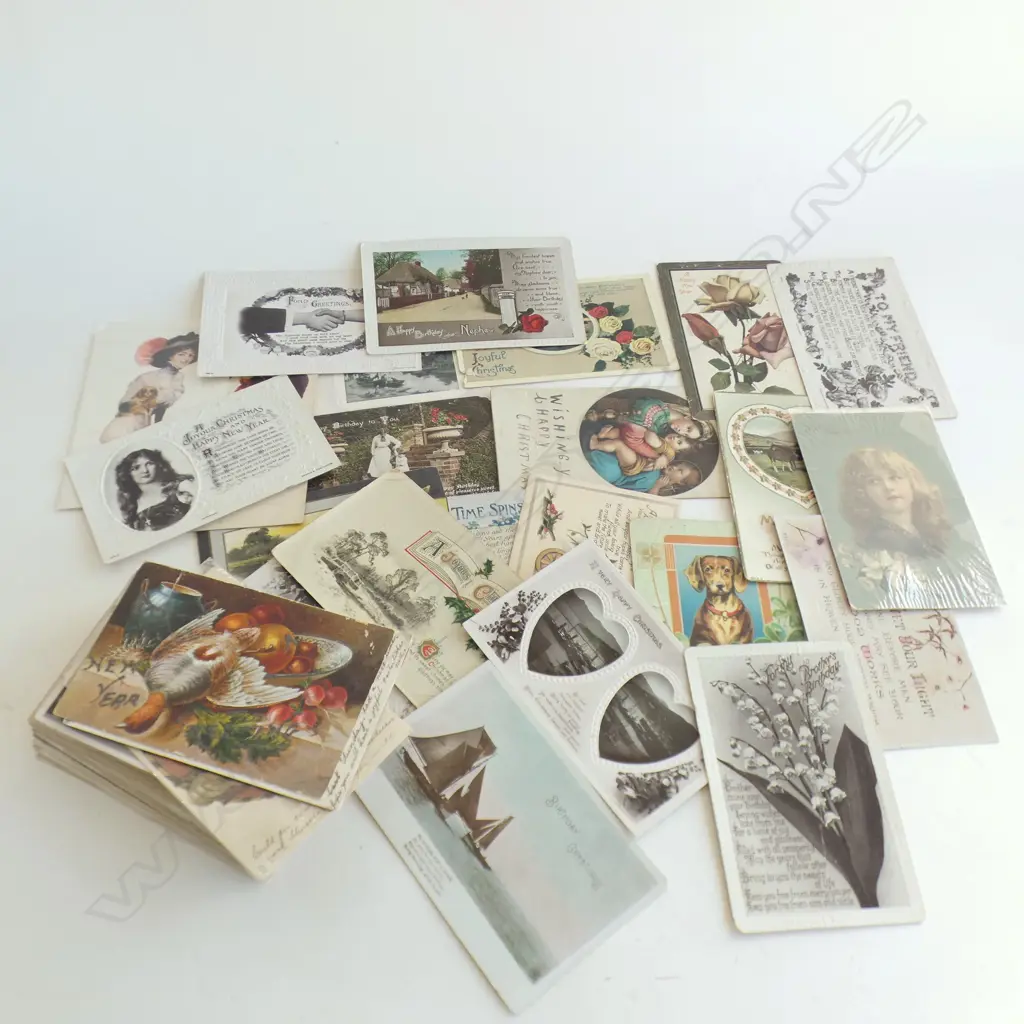 ASST. ANTIQUE POSTCARDS Image 1++