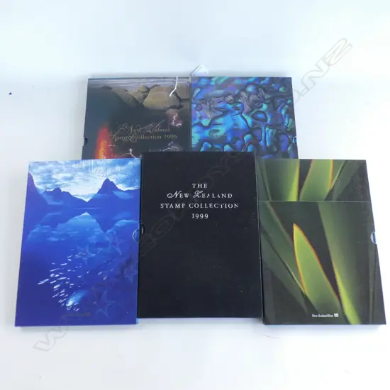 5 'THE NZ STAMP COLLECTION' BOOKS 1996 - 2000