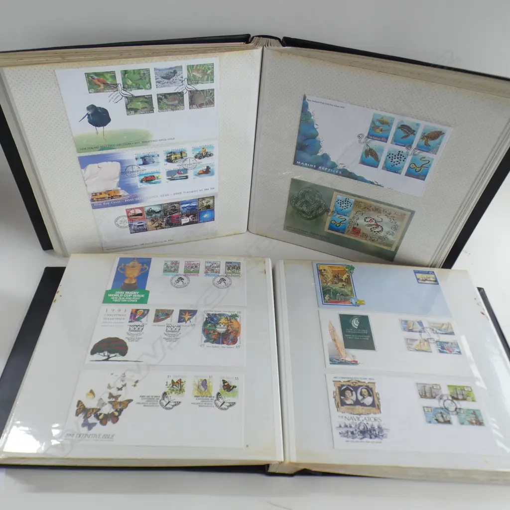 2 LARGE ALBUMS NZ FIRST DAY COVERS 1988-97, 1998-04 Image 1++