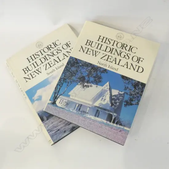 TWO BOOKS - HISTORIC BLDGS OF NZ NORTH ISLAND AND SOUTH ISLAND