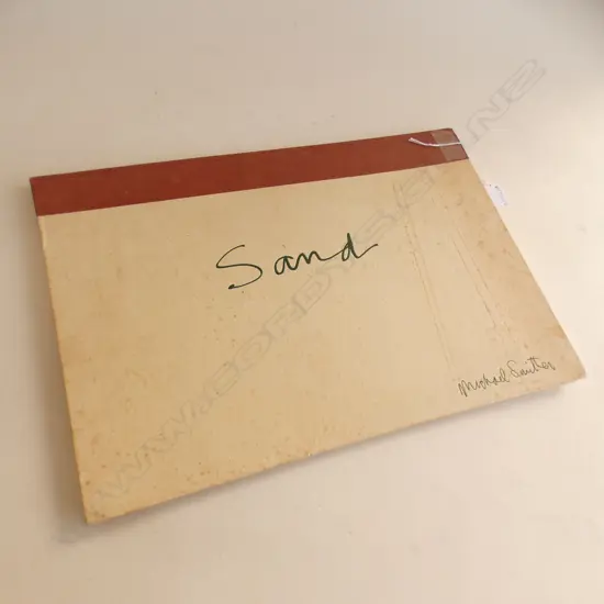MICHAEL SMITHER 'SAND' LTD. ED. ARTISTS BOOK 77/400 SIGNED & DATED 87 435x305mm