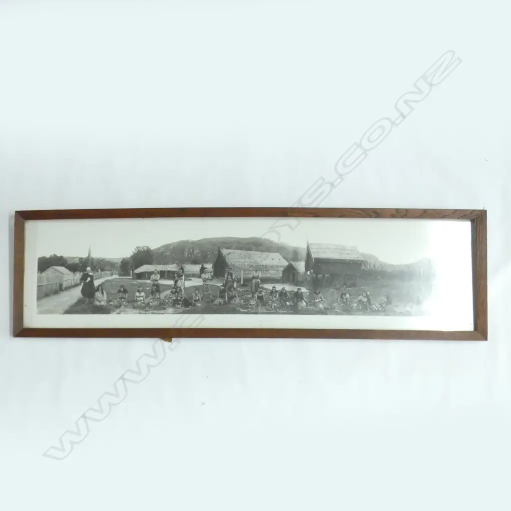 PANORAMIC PHOTO PRINT ''MAORI PAH' WHAKAREWAREWA ROTORUA 1924' 190x940mm AF Image 1++