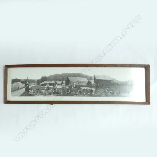 PANORAMIC PHOTO PRINT ''MAORI PAH' WHAKAREWAREWA ROTORUA 1924' 190x940mm AF