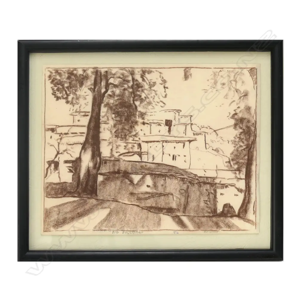 JOHN WEEKS - SIDI BOULBERT - PASTEL ON PAPER 210 X 270MM  Image 1++