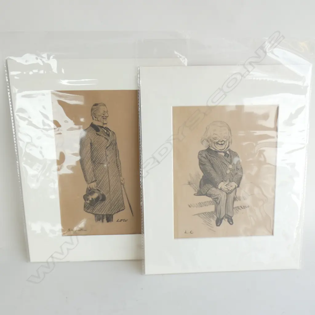 SIR DAVID LOW NZ CARTOONIST PRINTS FROM VANITY FAIR C.1927.... Image 1++