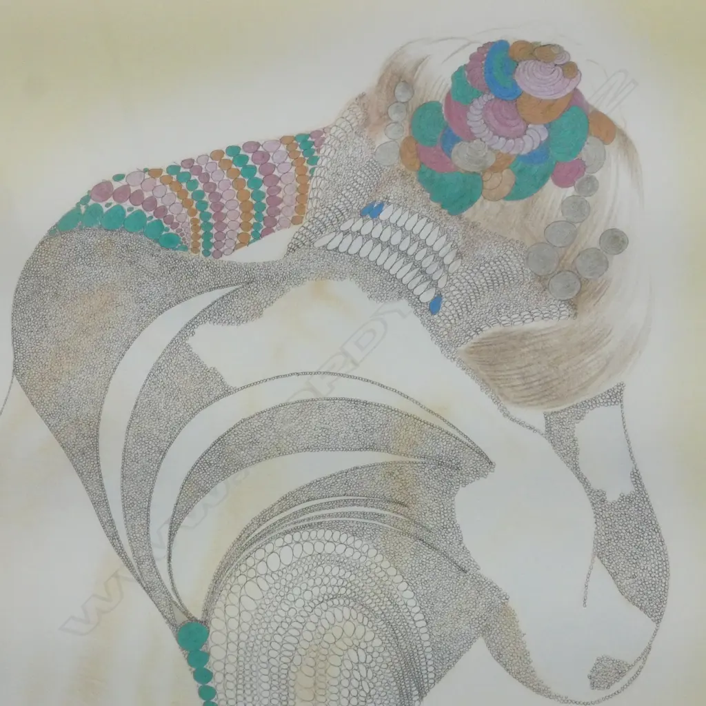 ANTHONY CHRISTIAN & MARIAN CHRISTIAN, LG FANTASY W/COLOUR, SIGNED & DATED 2003, 980 x 690mm Image 1++