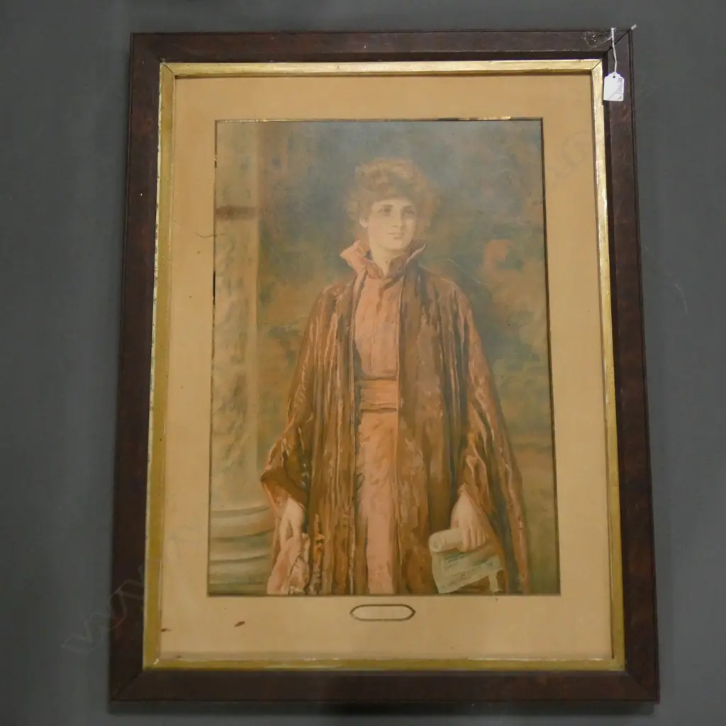 EARLY 20thC PRINT 'PORTIA' 585x405mm Image 1++