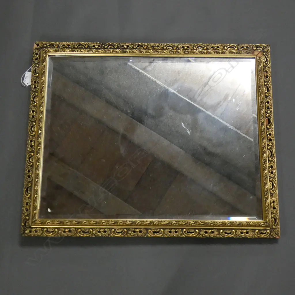 GOLD GILT FRAMED MIRROR 470 X 575MM Image 1++