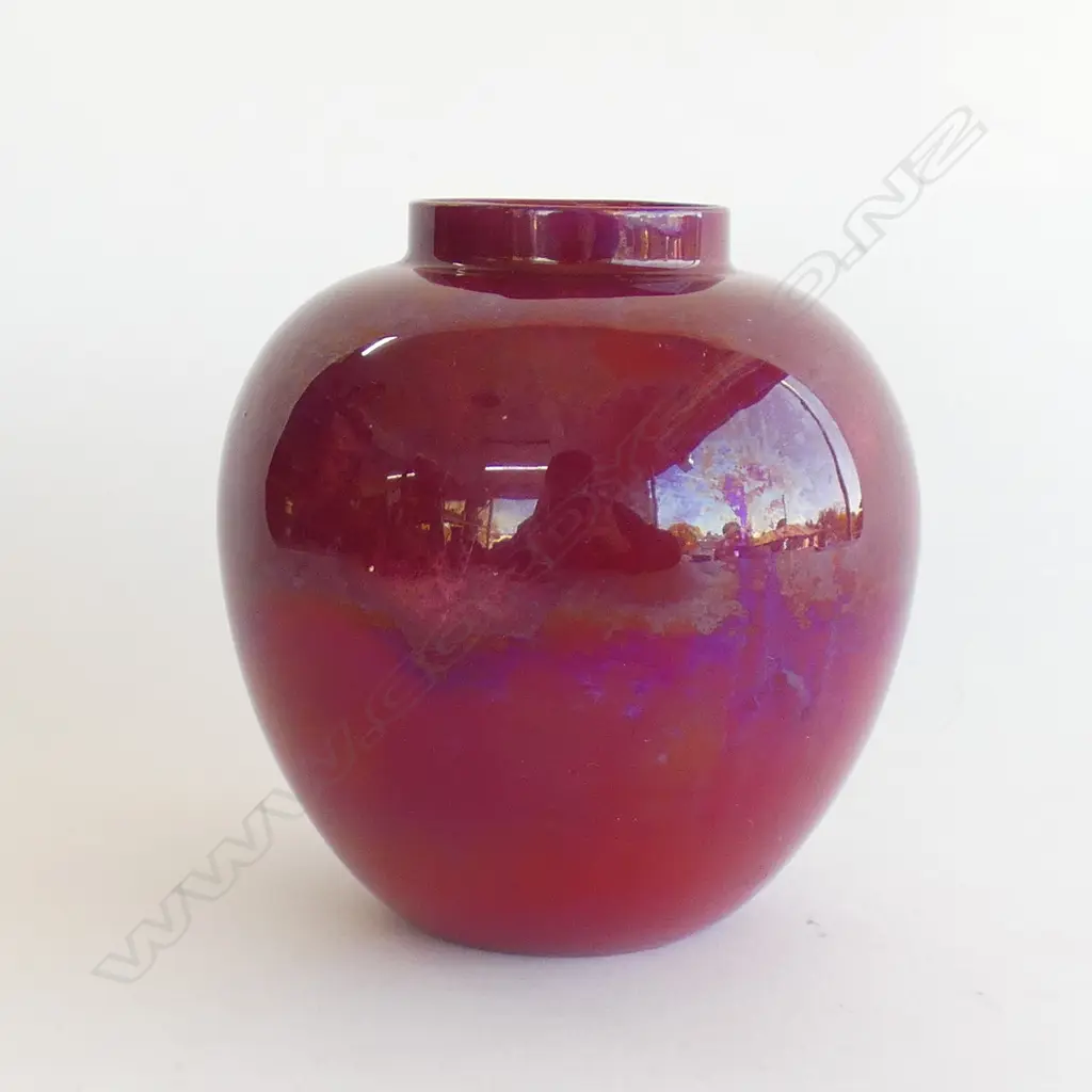ROYAL DOULTON FLAMBE VASE OVOID. H130mm Image 1++