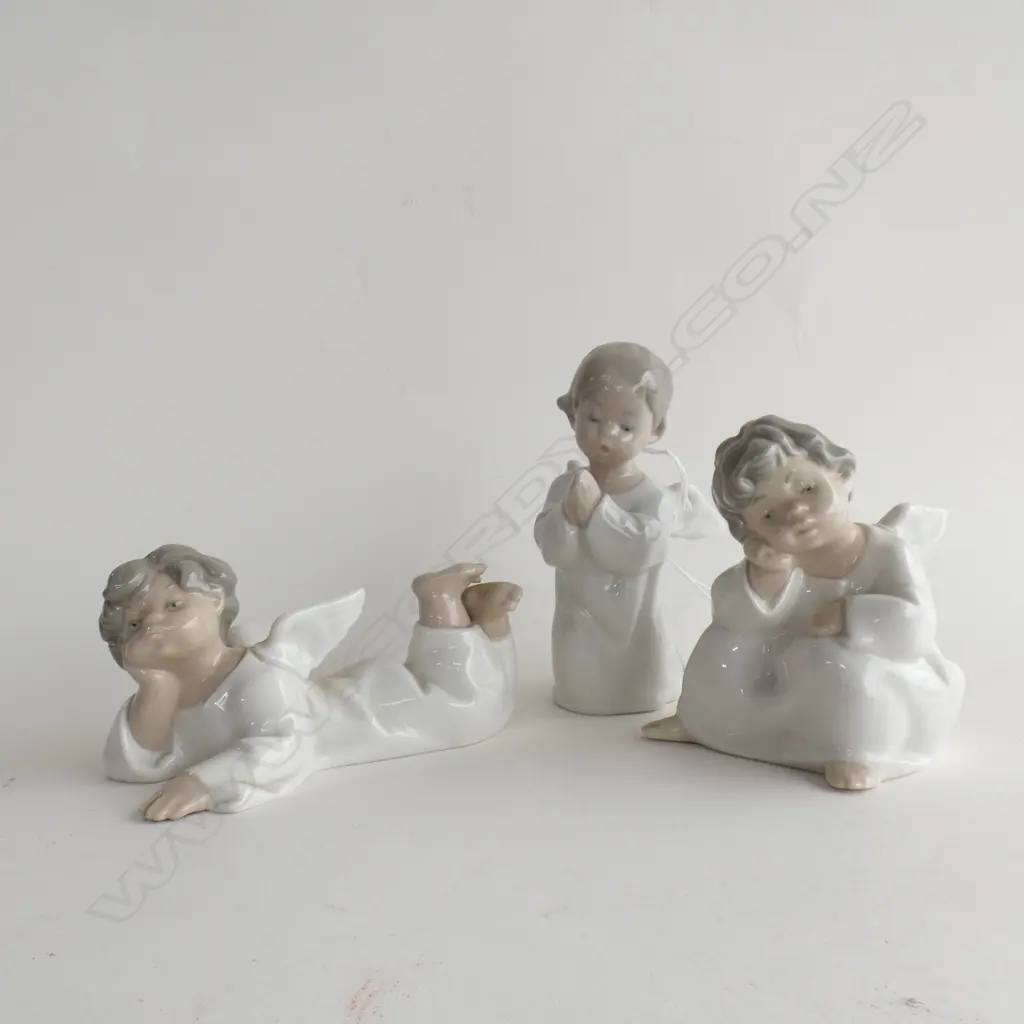 3 LLADRO ANGELS - TALLEST H 135MM Image 1++