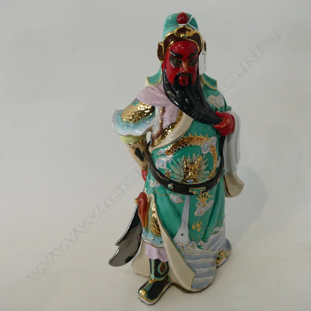  PORCELAIN CHINESE WARLORD H.480mm Image 1++