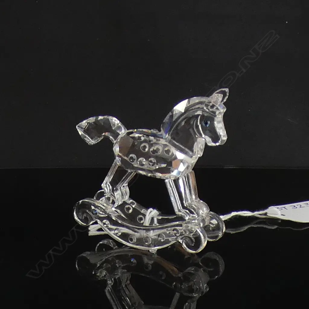 SWAROVSKI CRYSTAL ROCKING HORSE L65MM  IN ORIGINALBOX  Image 1++