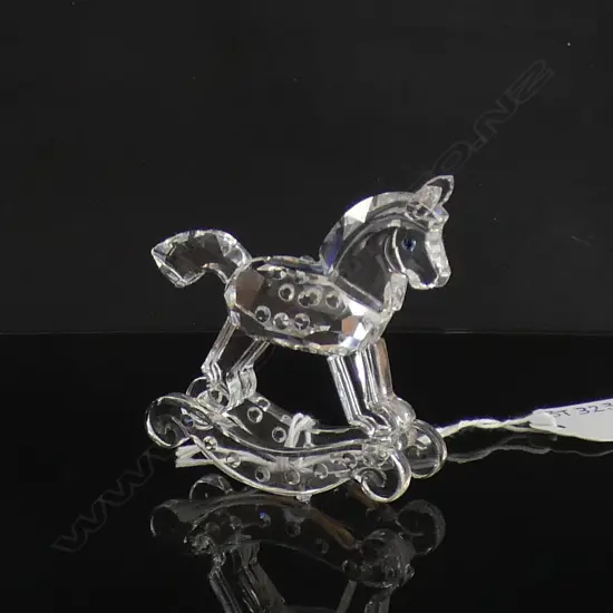 SWAROVSKI CRYSTAL ROCKING HORSE L65MM  IN ORIGINALBOX 