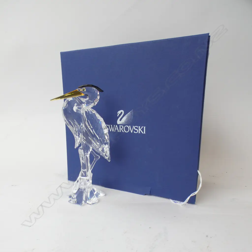 SWAROVSKI CRYSTAL STORK H150MM - IN ORIGINAL BOX W SLEEVE Image 1++