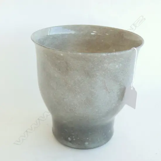 LG MONART SCOTTISH GLASS VASE 1930-1950'S H  190 DIA 185MM