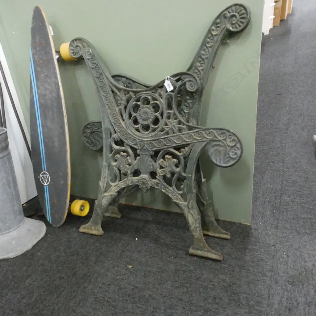 PR VICTORIAN CAST IRON BENCH ENDS Image 1++