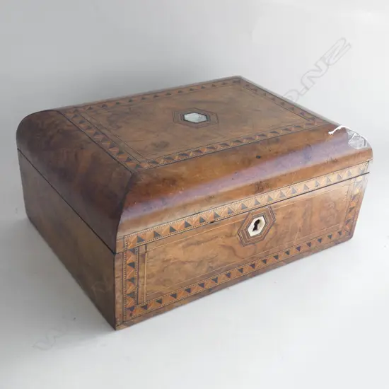 ANTIQUE INLAID WOODEN BOX W.300mm