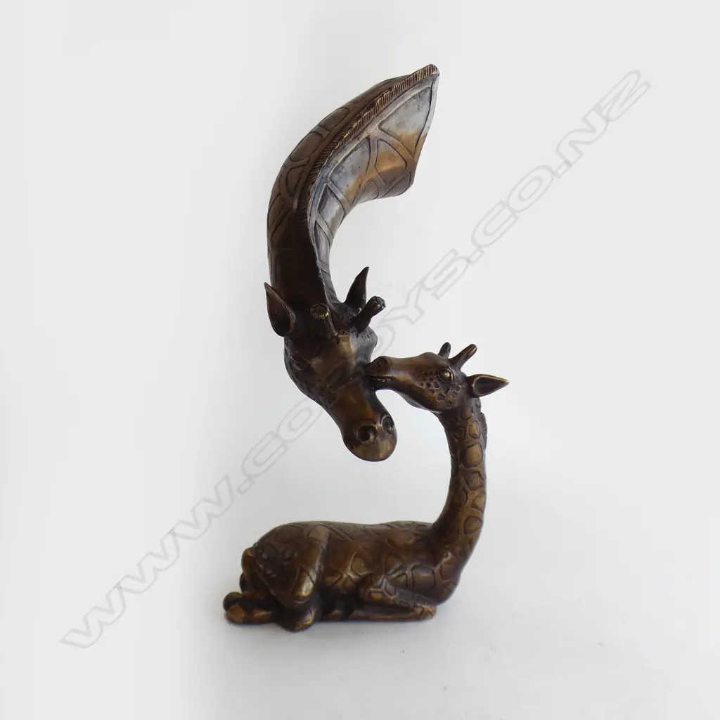 BRONZE GIRAFFE FIGURE H.435mm Image 1++