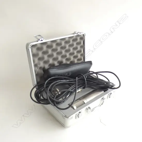 STUDIO PROJECTS MICROPHONE (IN METAL CASE) + CABLE & STAND ETC..