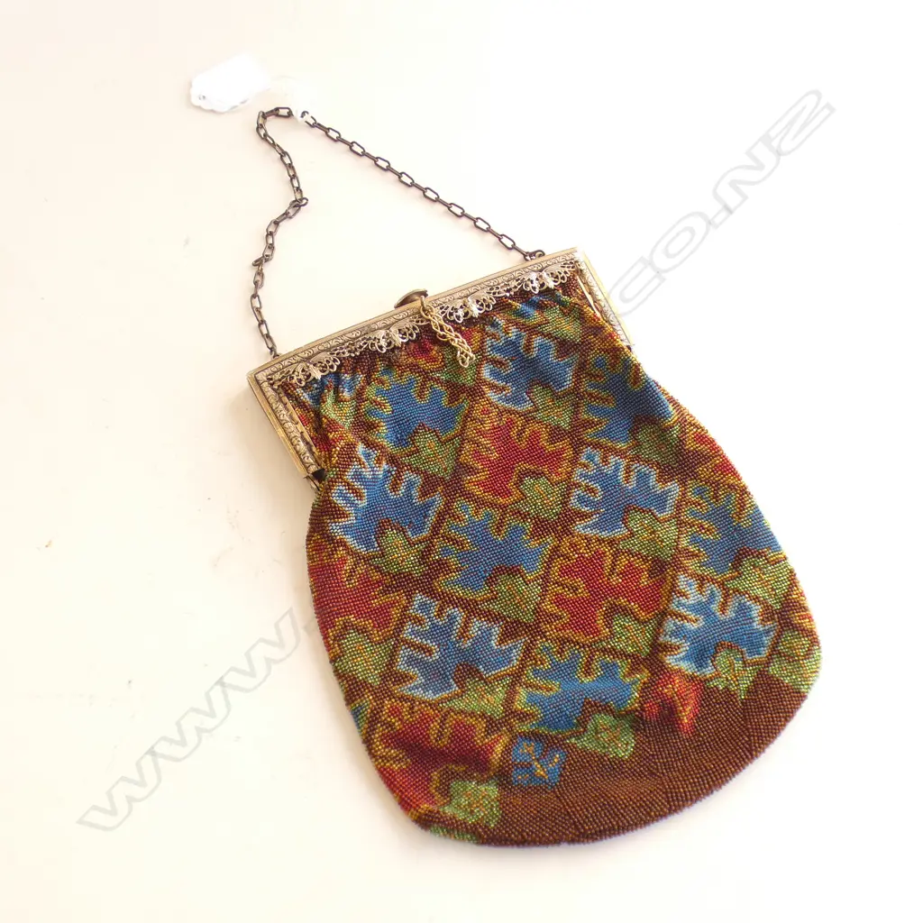 VINTAGE BEADED PURSE  ##RTV## Image 1++