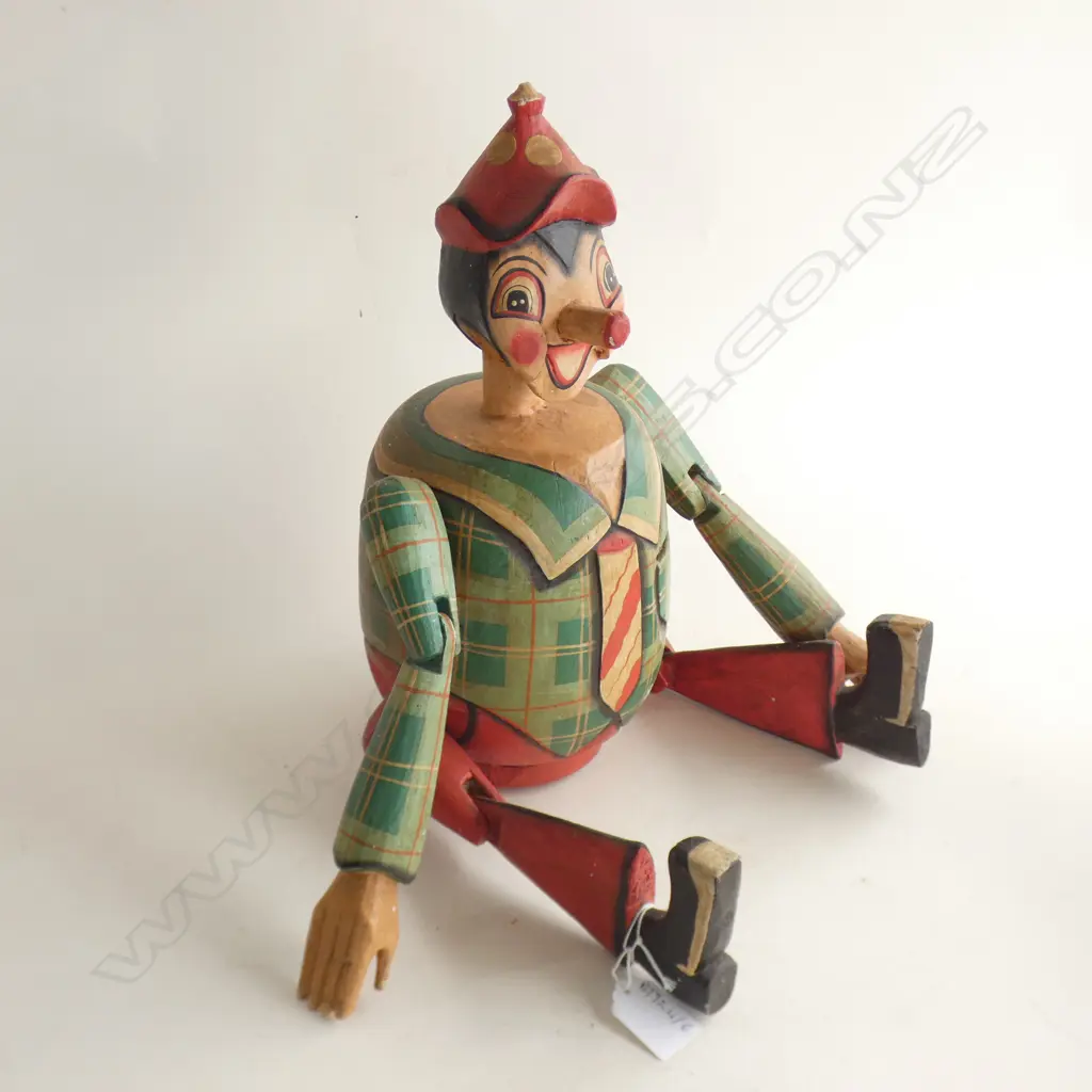 PAINTED WOODEN PINNOCCHIO MONEY BOX H.450mm Image 1++