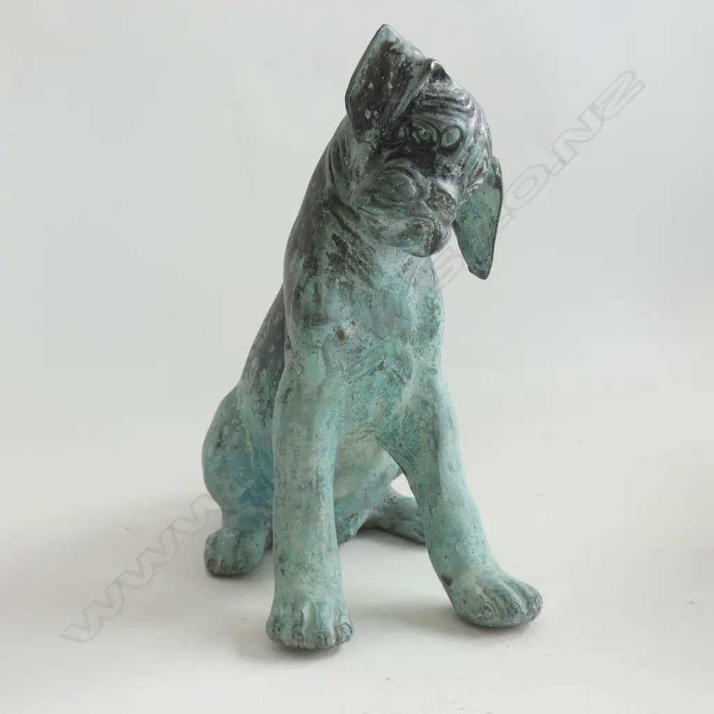 BRONZE DOG SCULPTURE H.240mm Image 1++