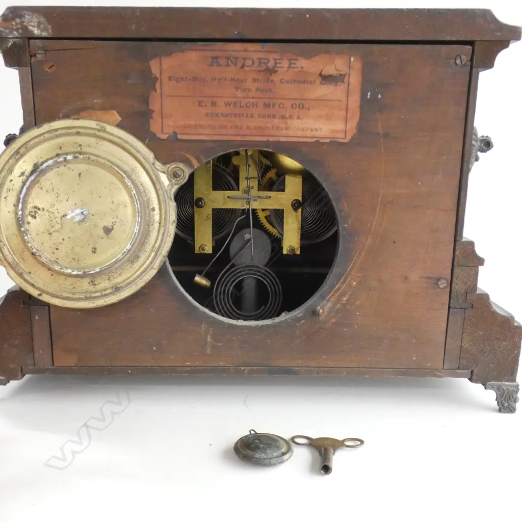 OLD MANTLE CLOCK AF W.435mm Image 1++