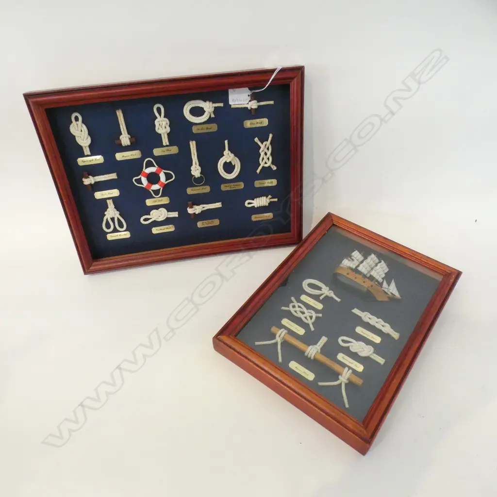 4 FRAMED SAILORS KNOTS ONE UNGLAZED H 300 MM Image 1++