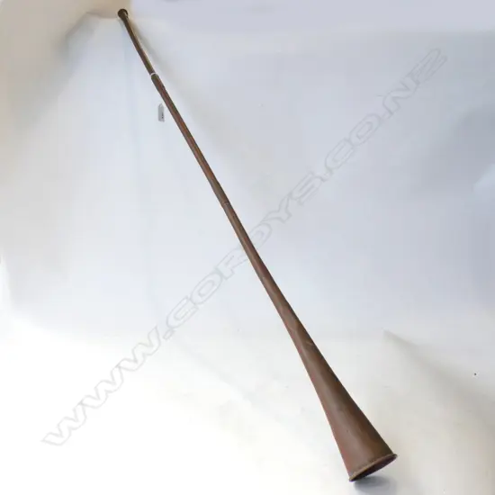 COPPER COACHING HORN 'BATH TO LONDON' L.1010mm