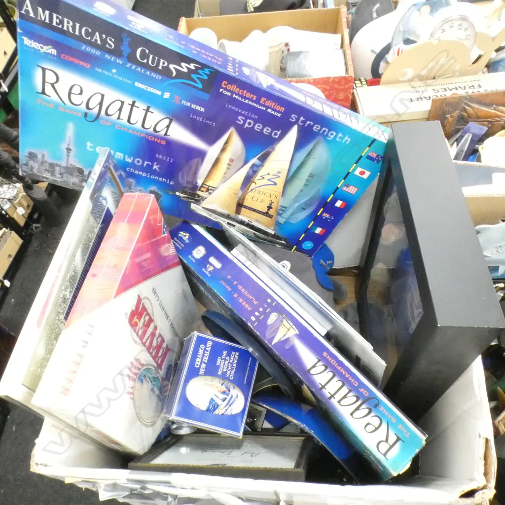 LOT ASST AMERICAS CUP GAMES + COLLECTIBLES Image 1++