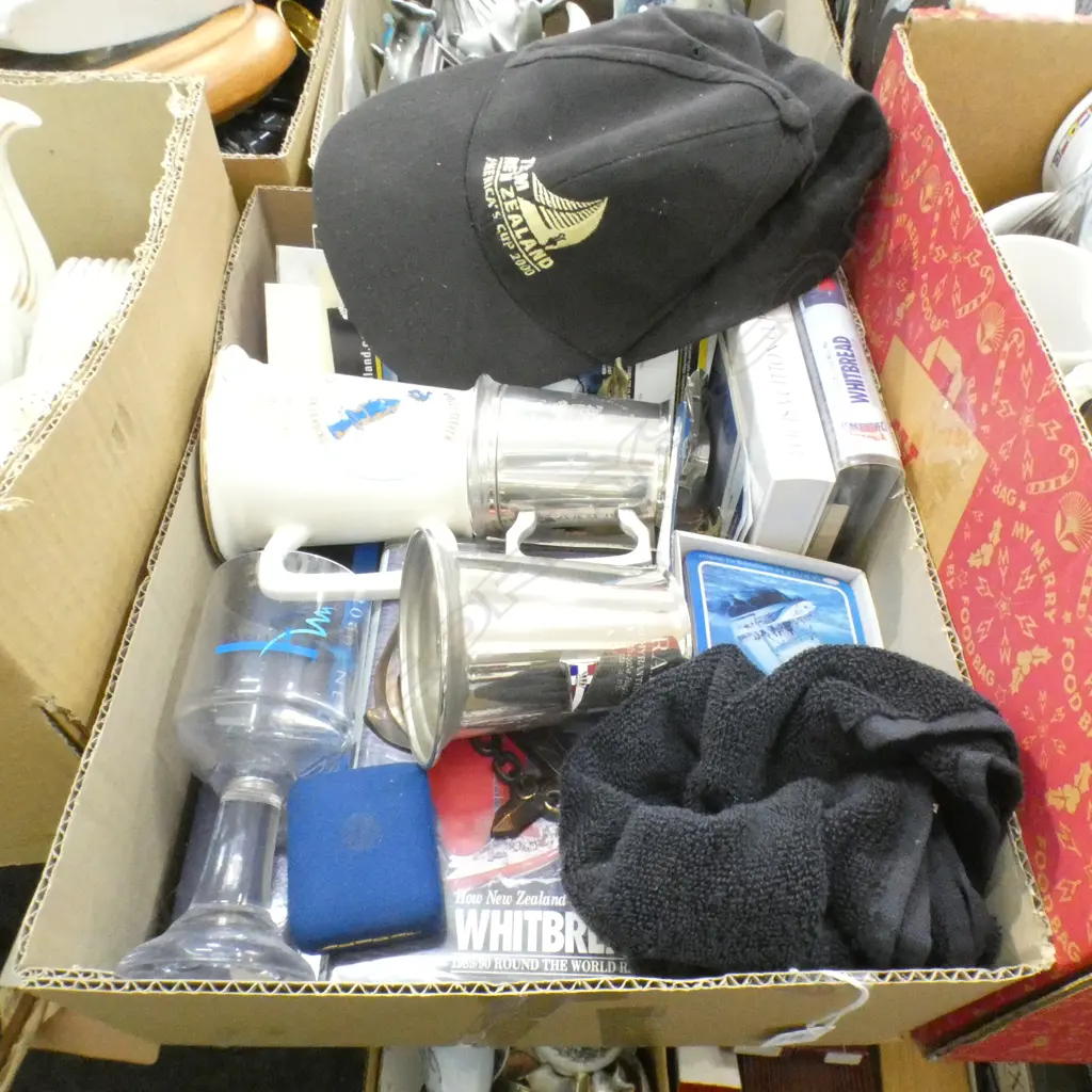 LOT ASST AMERICAS CUP AND WHITBREAD MERCHANDISE ETC Image 1++