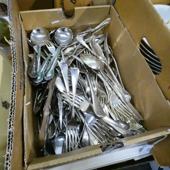 BOX LOT ASST. EP CUTLERY