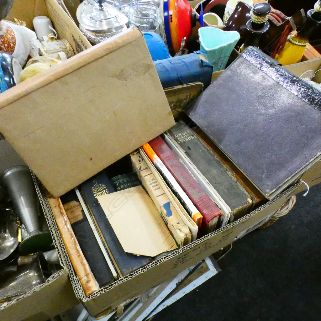 BOX LOT ASST. VINTAGE BOOKS Image 1++