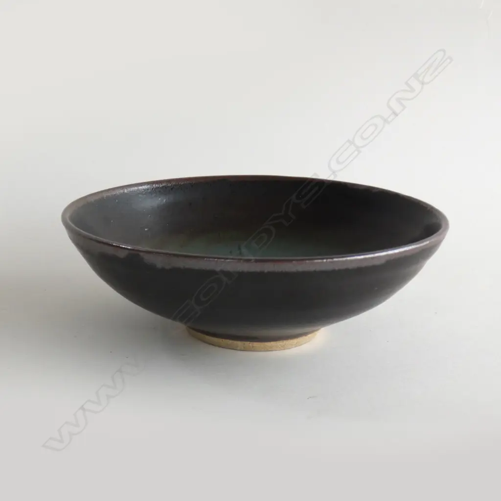 SMALL LEN CASTLE BOWL BLUE/GREEN CENTRE (chip to foot) Image 1++