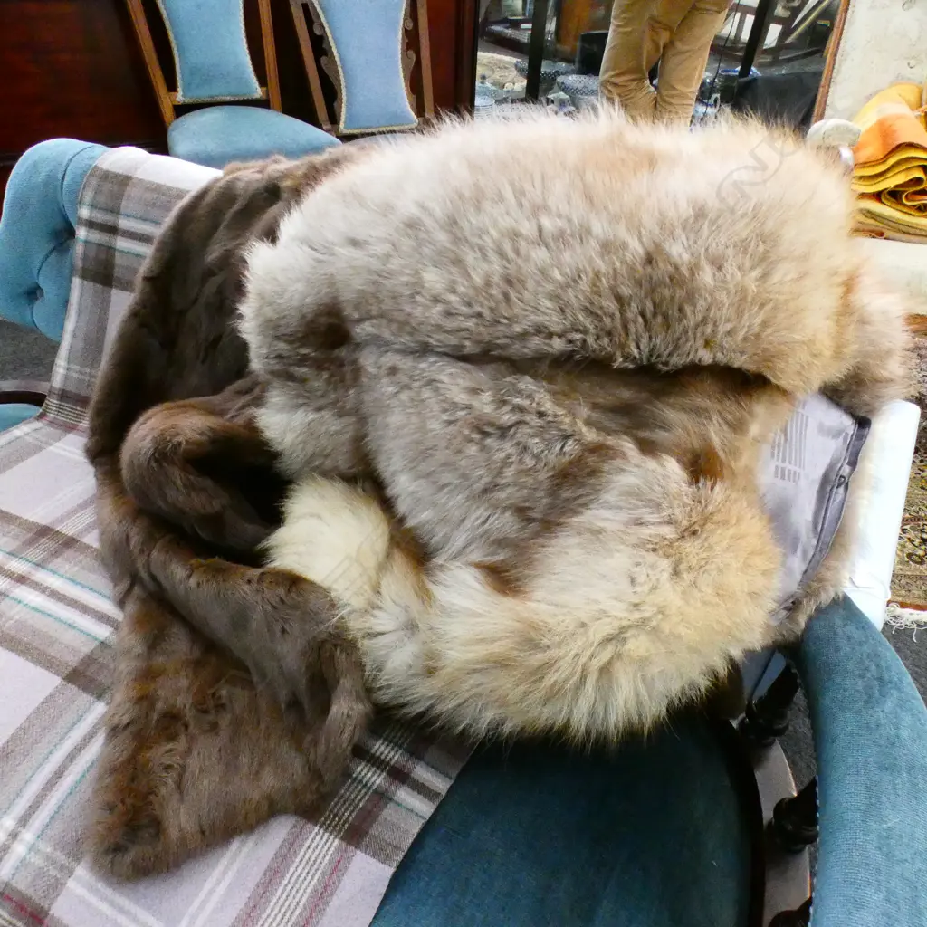 2 FUR STOLES Image 1++