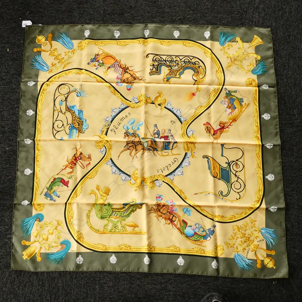 HERMES SILK SCARF 900x860mm Image 1++
