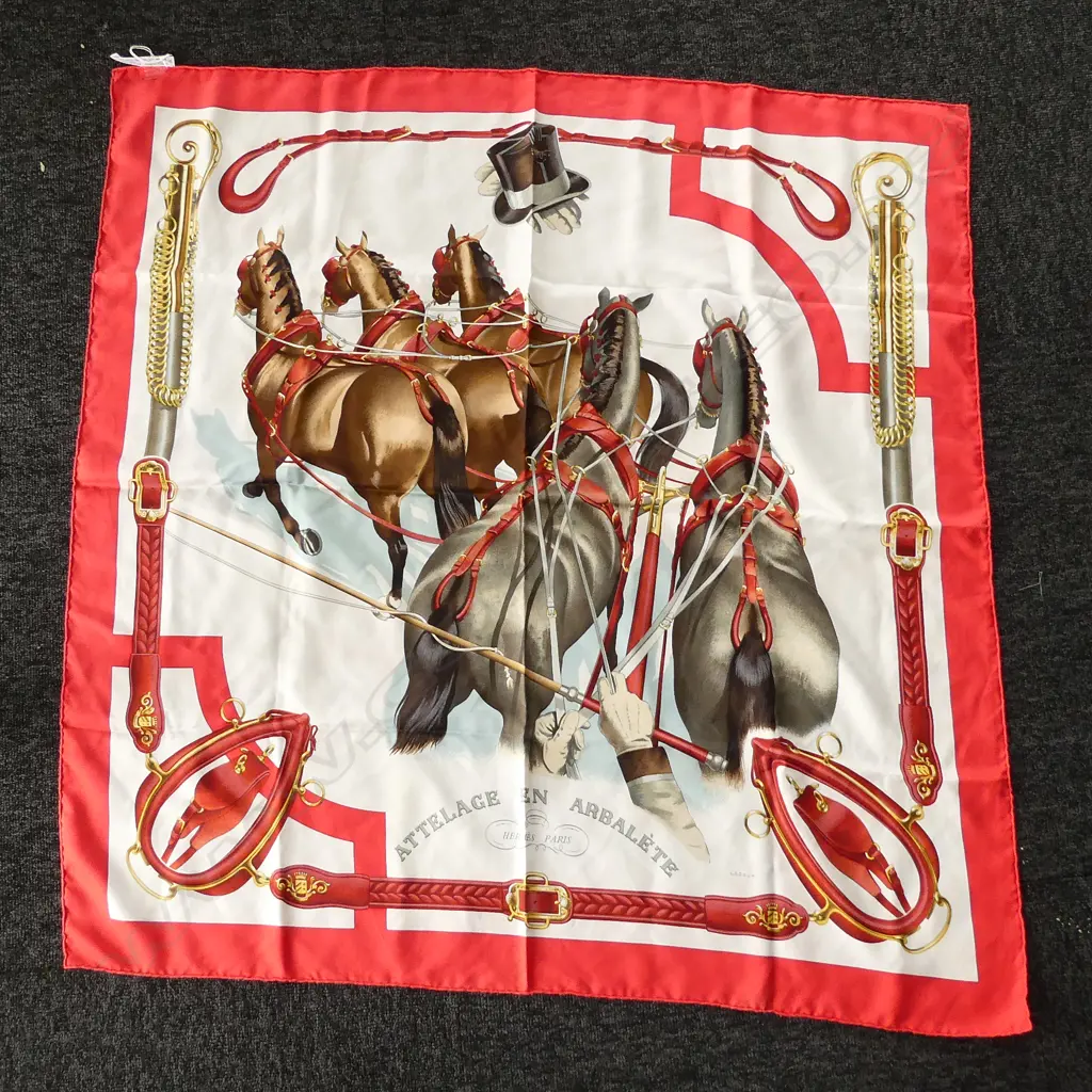 HERMES SILK SCARF 870x870mm Image 1++