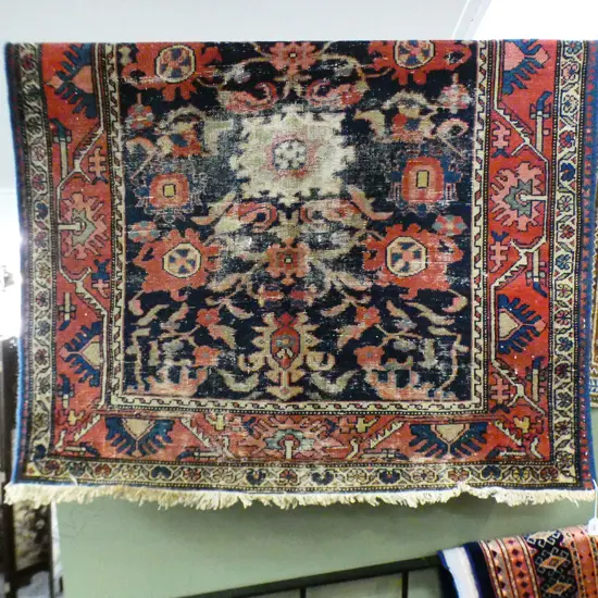 HAMADAN IRAN WOOL PILE 1980x1190mm WORN