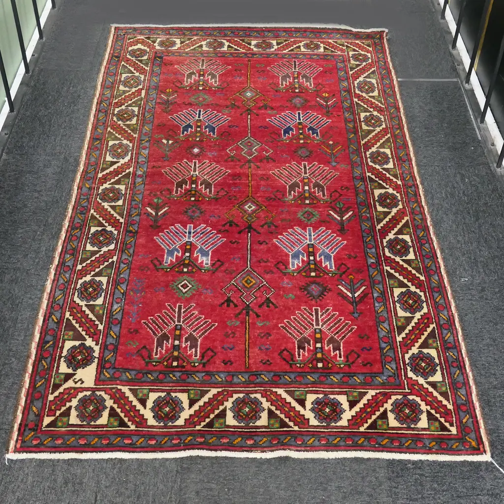 HAND KNOTTED WOOL PILE RUG 1880x1180mm Image 1++