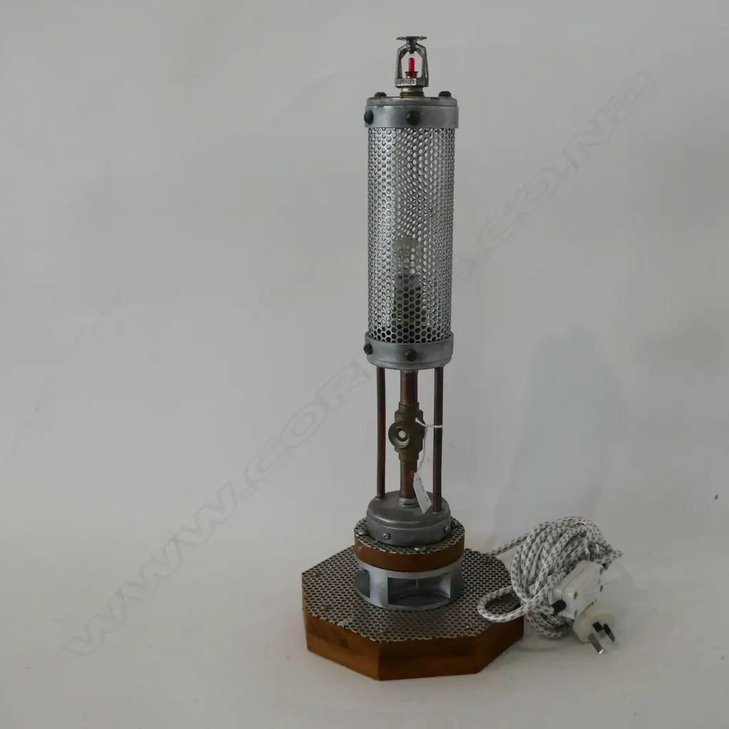 STEAMPUNK SIDE LAMP- WORKING H.530mm Image 1++