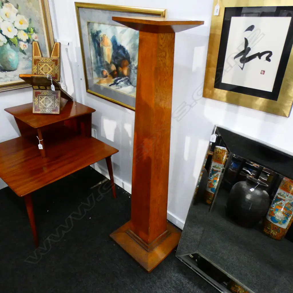 OAK PLANT STAND H.1230mm Image 1++