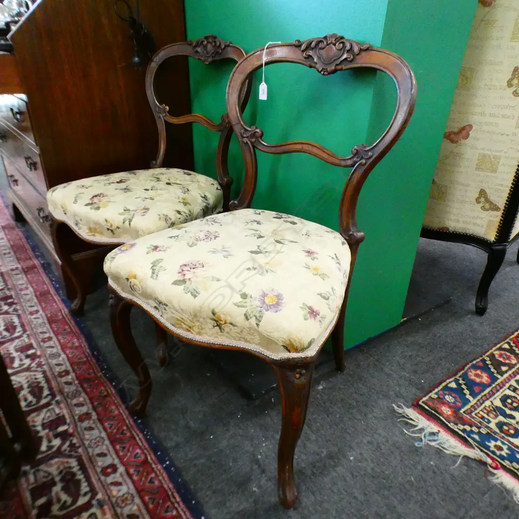 PR ANTIQUE BALLOON BACK CHAIRS Image 1++