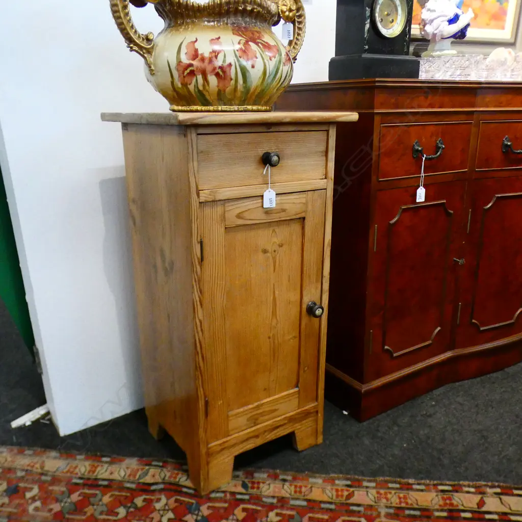 TALL PINE BESIDE CABINET, 400 x 380 x 800mm Image 1++