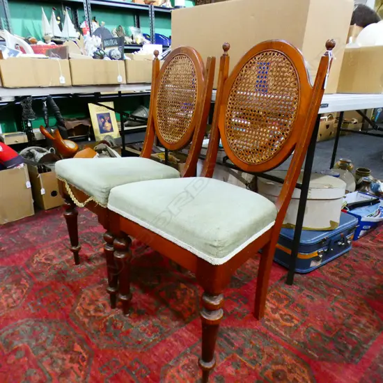 PR CANE BACK CHAIRS 