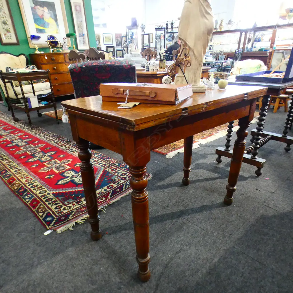 ANTIQUE SWIVEL TABLE -W.950mm x H.750mm Image 1++