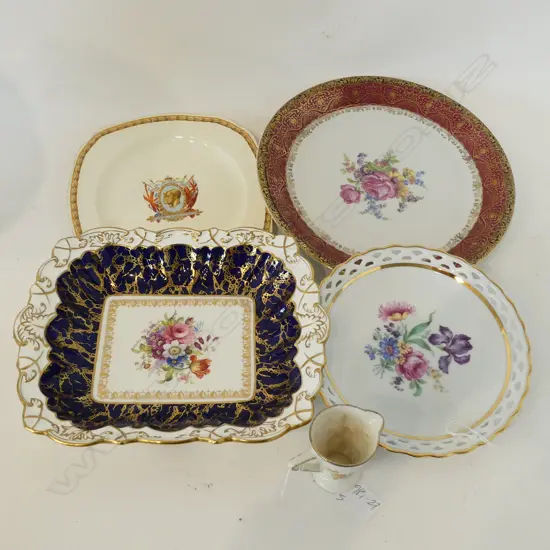 FOUR DISHES & SM JUG; HAMMERSLY, WINTERING ETC