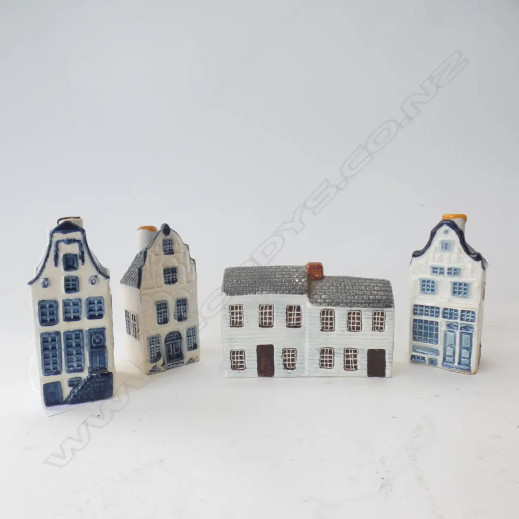 3 KLM DELFT HOUSES H.100mm + 1 OTHER Image 1++